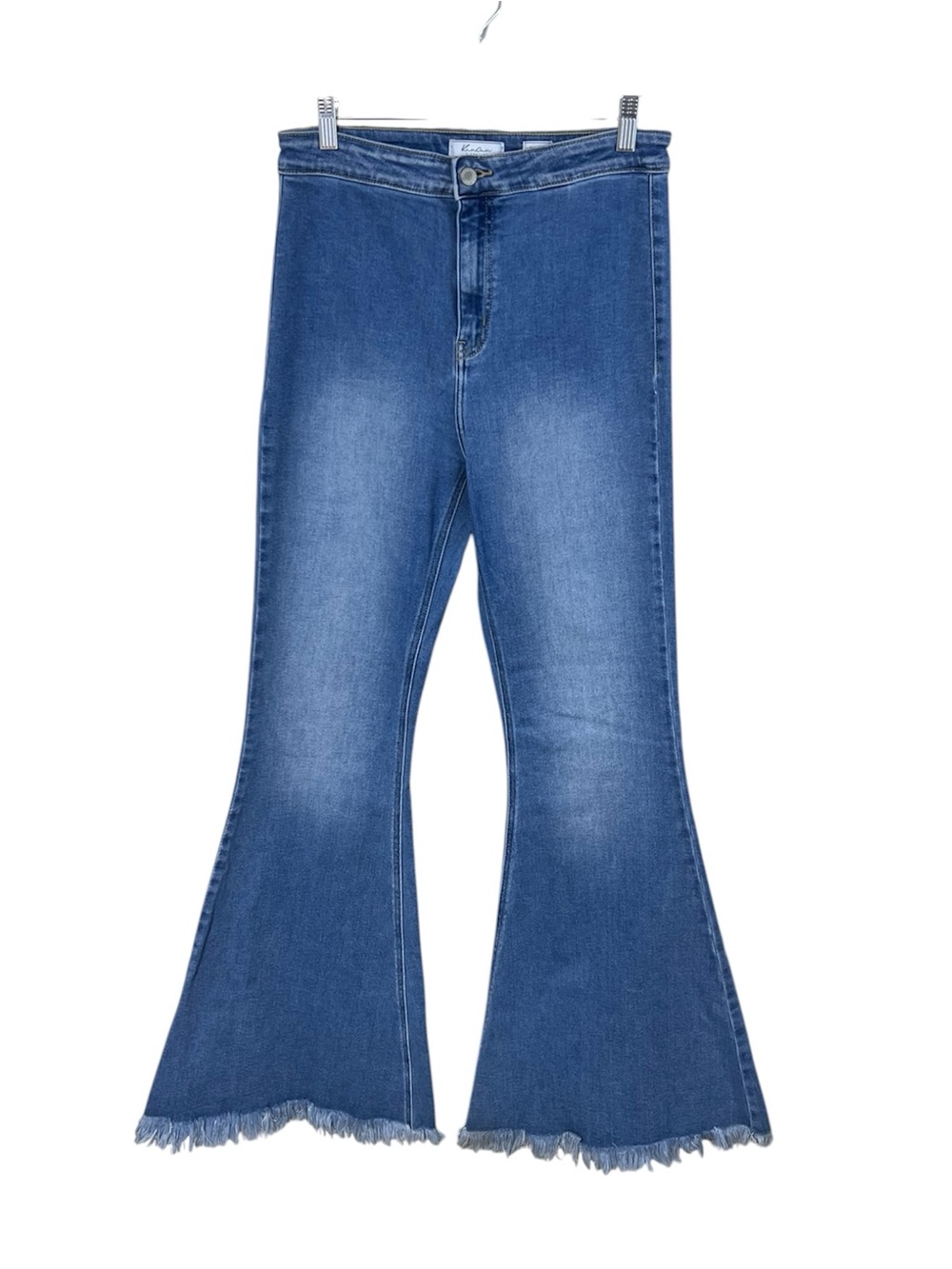 KanCan Signature Ultra High Rise Extreme Flare Stretch Blue Jeans 31 Long